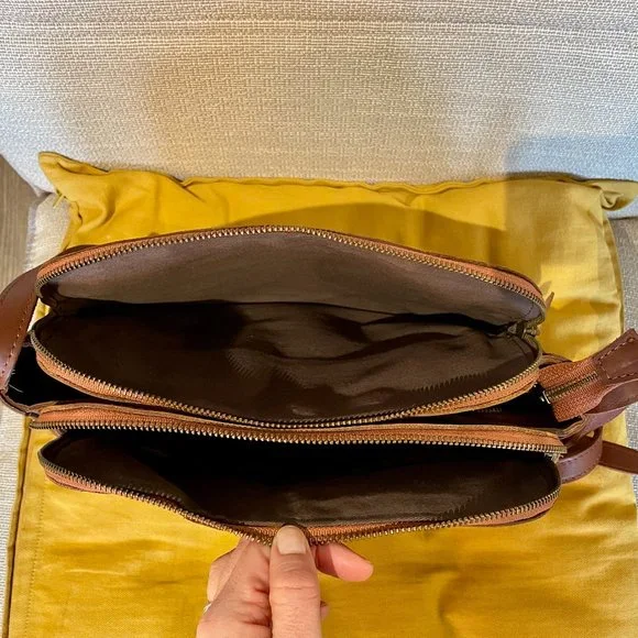 **SOLD** Able Leather Meron Crossbody Bag in Whiskey - Picture 6 of 7